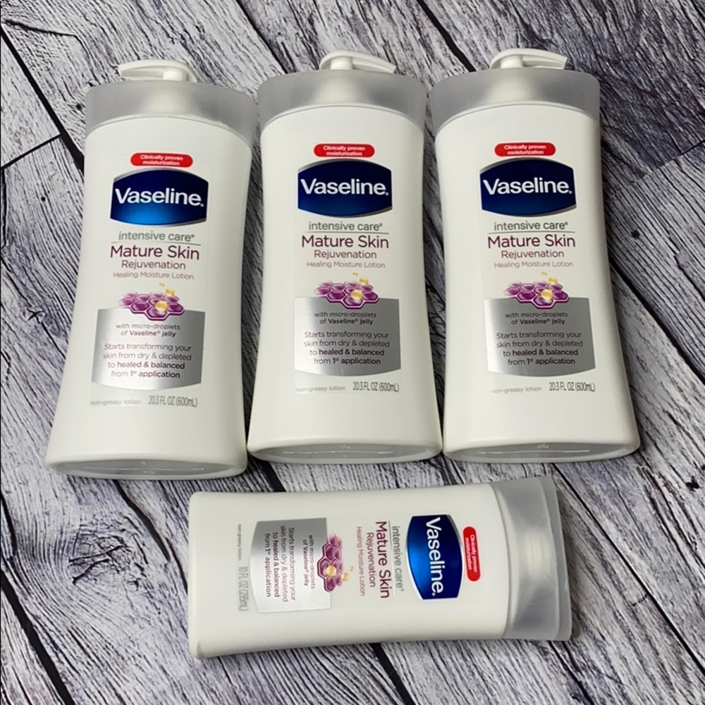 Discontinued Vaseline Mature Skin Rejuvenation Lotion Lot